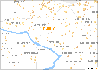 map of Mowry