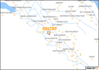 map of Mowzān