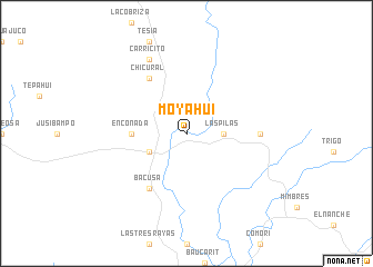 map of Moyahui