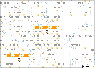 map of Moyambaworo