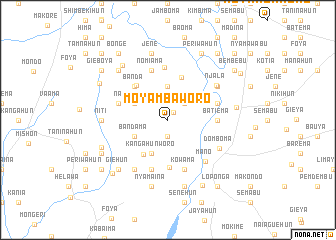 map of Moyambaworo
