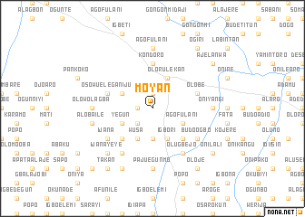 map of Moyan