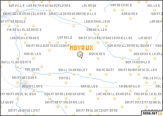 map of Moyaux