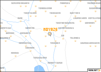 map of Moyazé