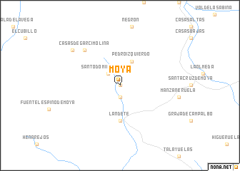 map of Moya