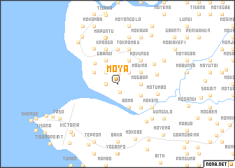 map of Moya