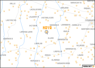map of Moya