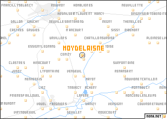 map of Moy-de-lʼAisne