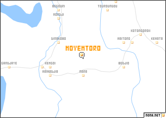 map of Moyemtoro