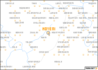 map of Moyeni