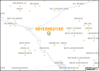 map of Moyenmoutier
