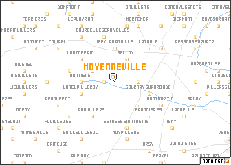 map of Moyenneville