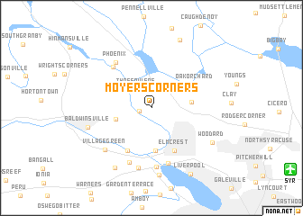 map of Moyers Corners