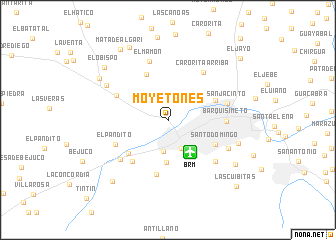 map of Moyetones