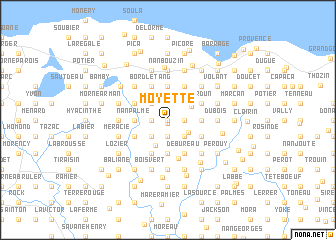 map of Moyette