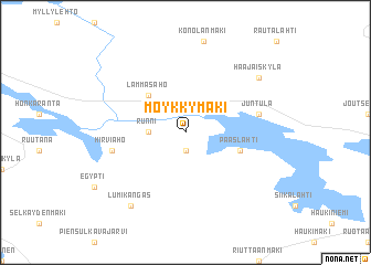 map of Möykkymäki