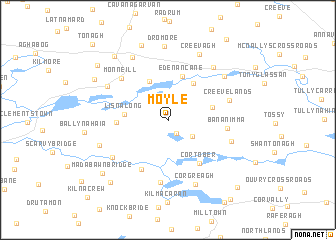 map of Moyle