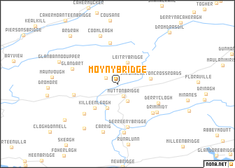 map of Moyny Bridge