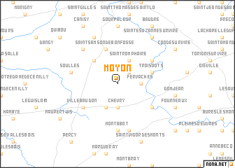 map of Moyon