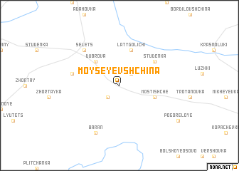 map of Moyseyevshchina