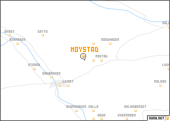 map of Møystad