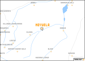 map of Moyuela