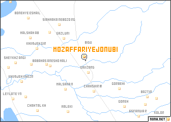 map of Moz̧affarī-ye Jonūbī