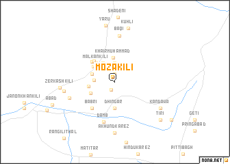 map of Moza Kili