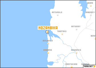 map of Mozambika