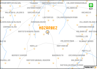 map of Mozárbez