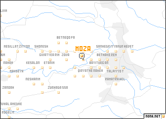 map of Moẕa
