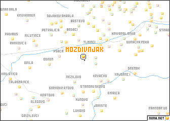 map of Moždivnjak