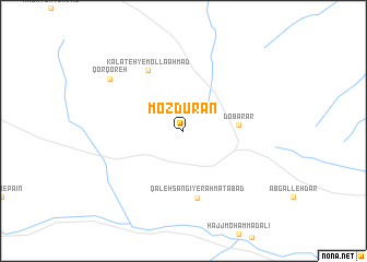 map of Mozdūrān