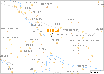 map of Mozelj