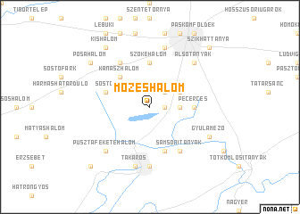 map of Mózeshalom