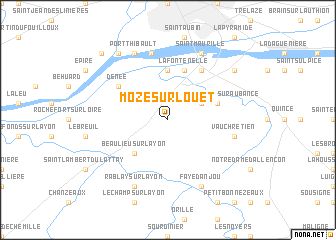 map of Mozé-sur-Louet