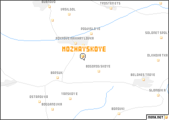 map of Mozhayskoye