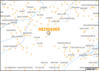 map of Mozhdeheh