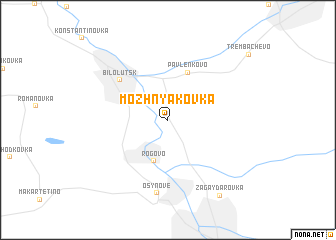 map of Mozhnyakovka