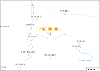 map of Mozihaikou