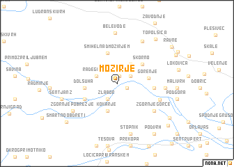 map of Mozirje