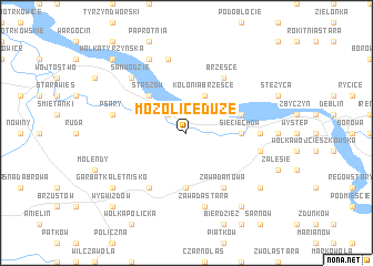 map of Mozolice Duże