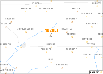 map of Mozoli