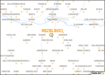 map of Mozolovci