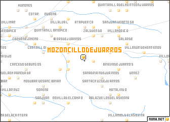 map of Mozoncillo de Juarros