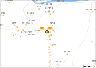 map of Mozonde