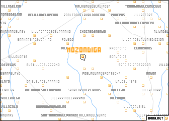 map of Mozóndiga