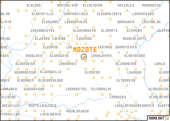 map of Mozote