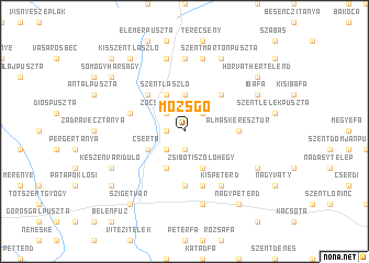 map of Mozsgó