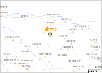 map of Mozyr\